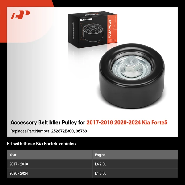 Accessory Belt Idler Pulley for 2017-2018 2020-2024 Kia Forte5