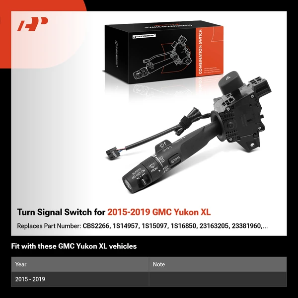 Turn Signal Switch for 2015-2019 GMC Yukon XL