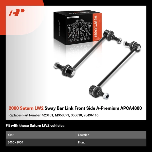 2000 Saturn LW2 Sway Bar Link Front Side A-Premium APCA4880