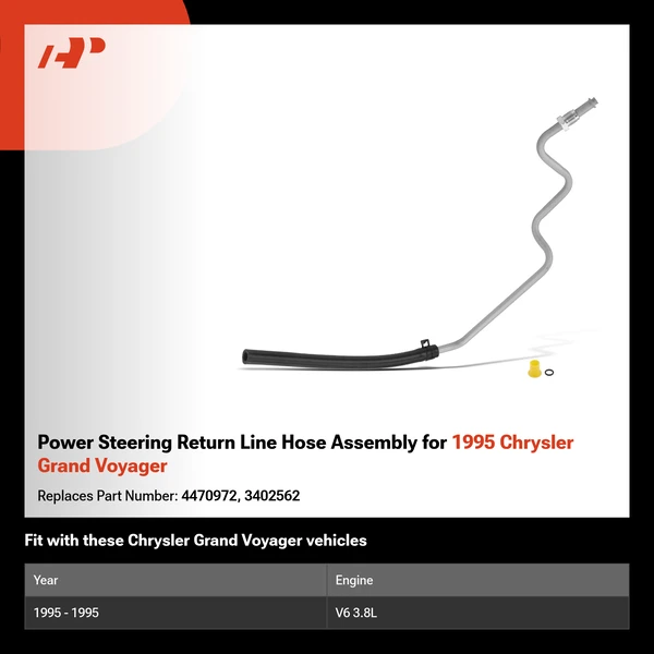 Power Steering Return Line Hose Assembly for 1995 Chrysler Grand Voyager