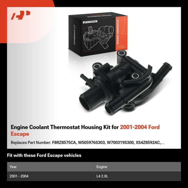 Engine Coolant Thermostat Housing Kit for 2001-2004 Ford Escape