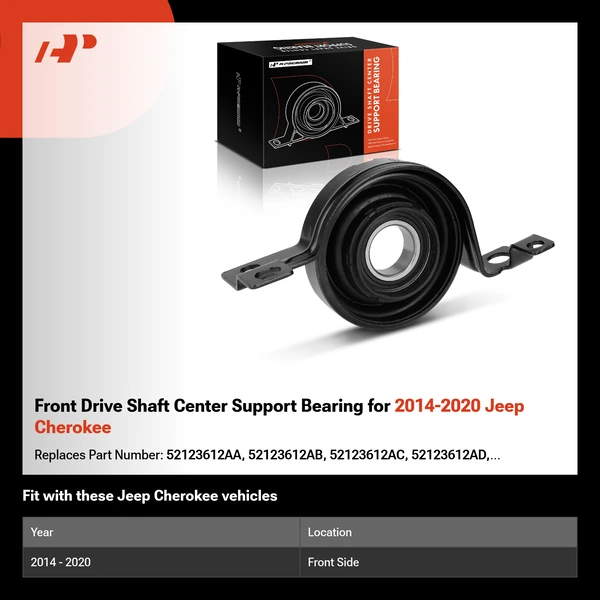 Front Drive Shaft Center Support Bearing for 2014-2020 Jeep Cherokee