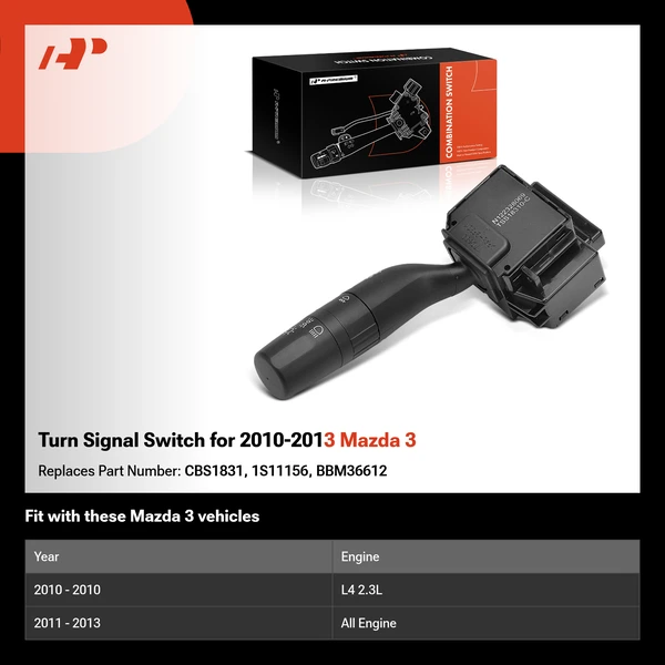 Turn Signal Switch for 2010-2013 Mazda 3