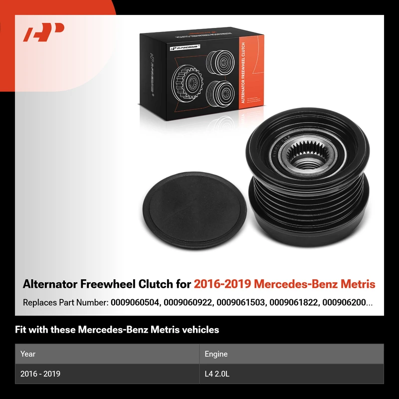 Alternator Freewheel Clutch for 2016-2019 Mercedes-Benz Metris