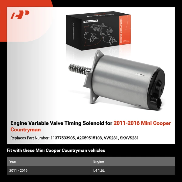 Engine Variable Valve Timing Solenoid for 2011-2016 Mini Cooper Countryman