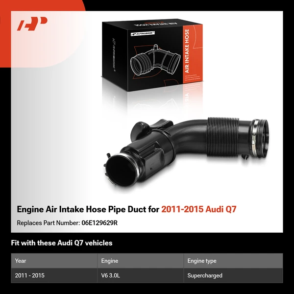 Engine Air Intake Hose Pipe Duct for 2011-2015 Audi Q7