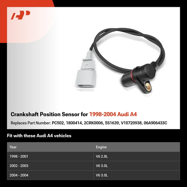 Crankshaft Position Sensor for 1998-2004 Audi A4
