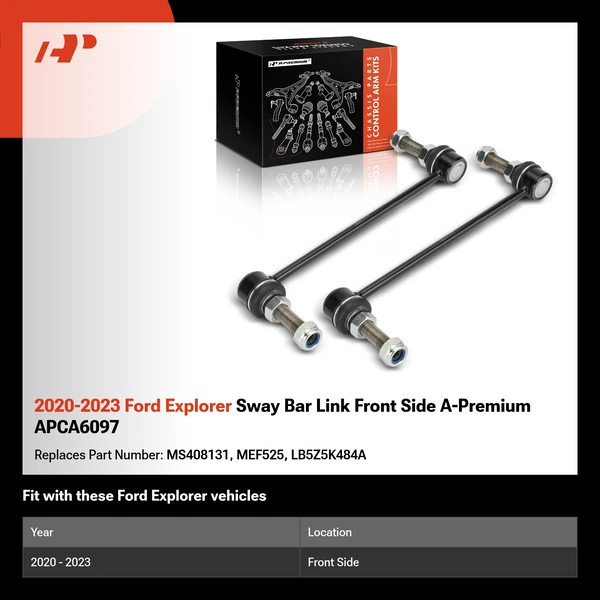 2020-2023 Ford Explorer Sway Bar Link Front Side A-Premium APCA6097