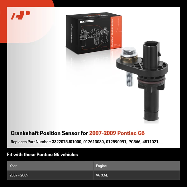 Crankshaft Position Sensor for 2007-2009 Pontiac G6