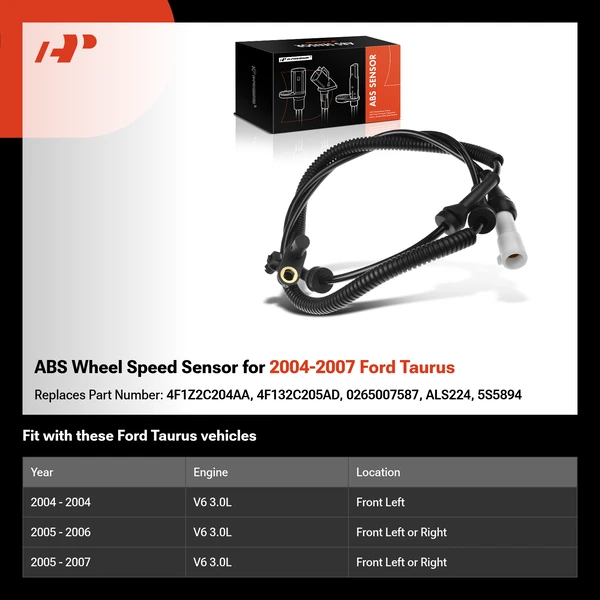 ABS Wheel Speed Sensor for 2004-2007 Ford Taurus