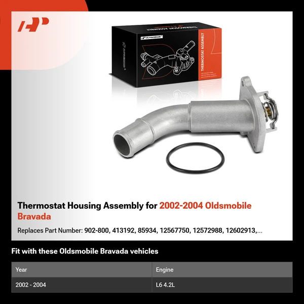 Thermostat Housing Assembly for 2002-2004 Oldsmobile Bravada