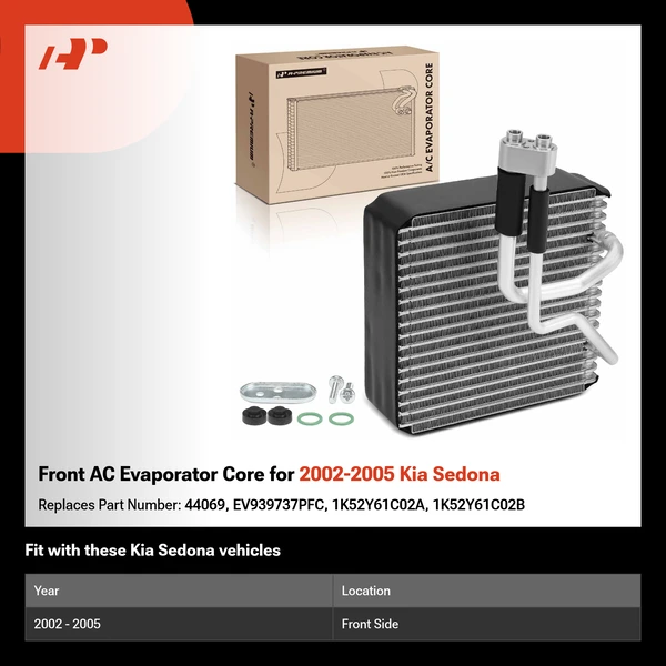 Front AC Evaporator Core for 2002-2005 Kia Sedona