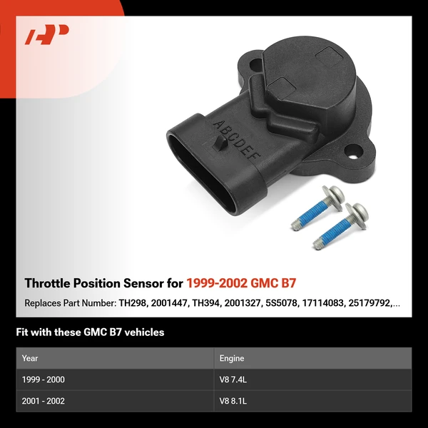 Throttle Position Sensor for 1999-2002 GMC B7