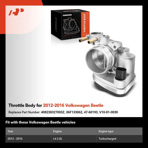Throttle Body for 2012-2016 Volkswagen Beetle