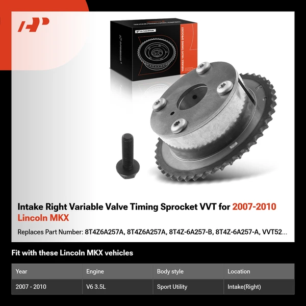 Intake Right Variable Valve Timing Sprocket VVT for 2007-2010 Lincoln MKX