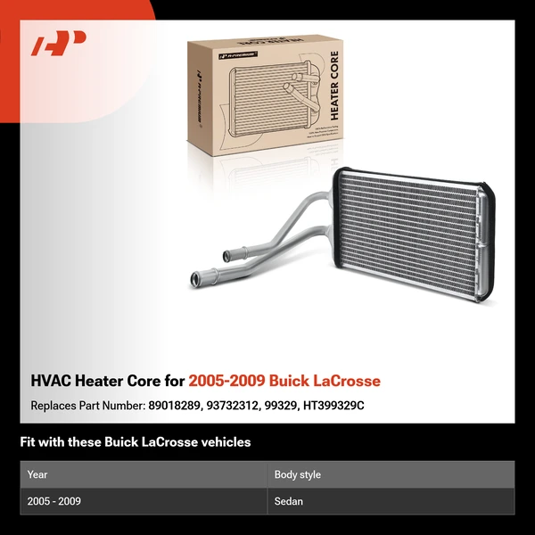 HVAC Heater Core for 2005-2009 Buick LaCrosse