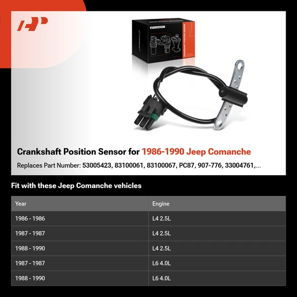 Crankshaft Position Sensor for 1986-1990 Jeep Comanche