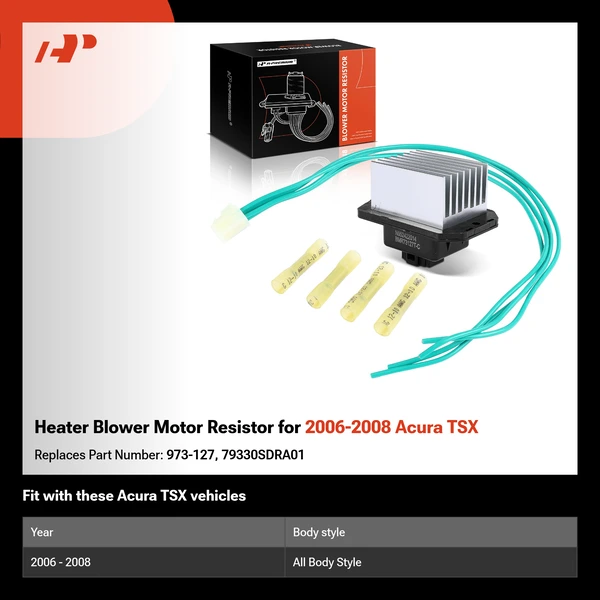 Heater Blower Motor Resistor for 2006-2008 Acura TSX