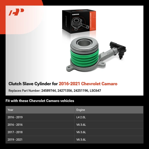 Clutch Slave Cylinder for 2016-2021 Chevrolet Camaro