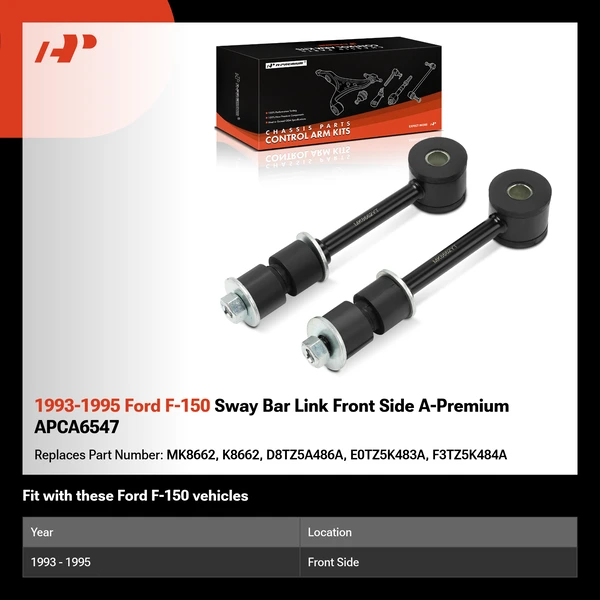 1993-1995 Ford F-150 Sway Bar Link Front Side A-Premium APCA6547
