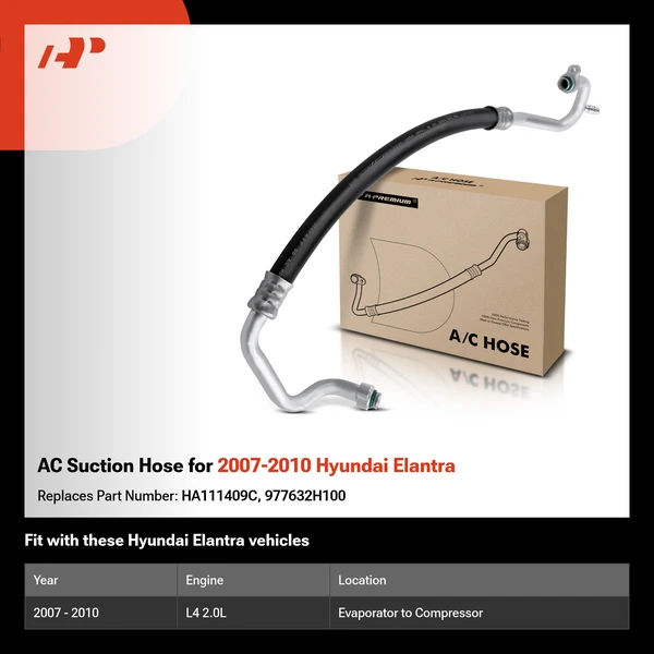 AC Suction Hose for 2007-2010 Hyundai Elantra
