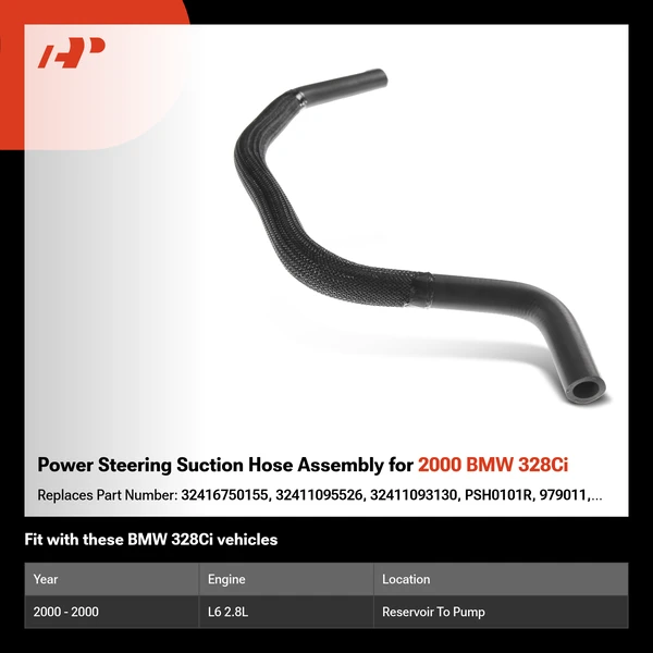 Power Steering Suction Hose Assembly for 2000 BMW 328Ci