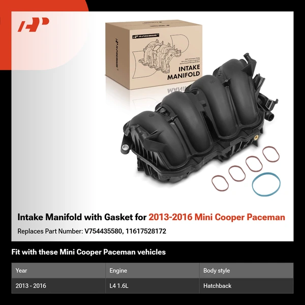 Intake Manifold with Gasket for 2013-2016 Mini Cooper Paceman