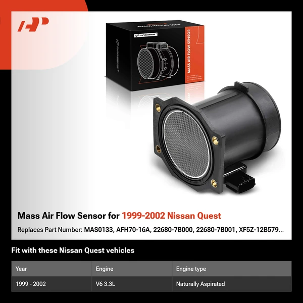 Mass Air Flow Sensor for 1999-2002 Nissan Quest