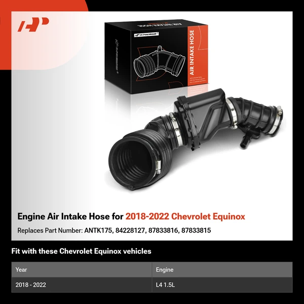 Engine Air Intake Hose for 2018-2022 Chevrolet Equinox