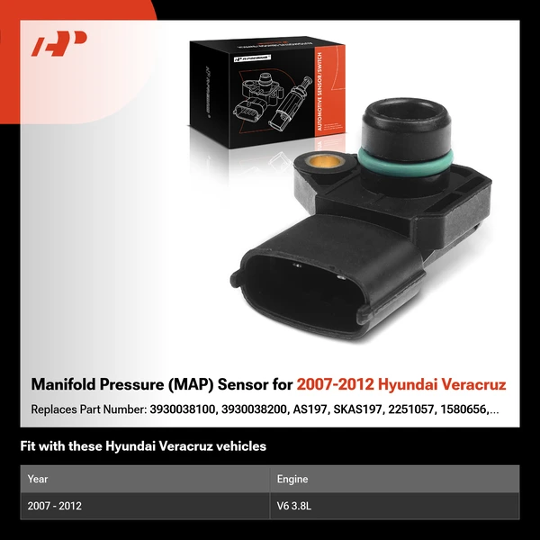 Manifold Pressure (MAP) Sensor for 2007-2012 Hyundai Veracruz