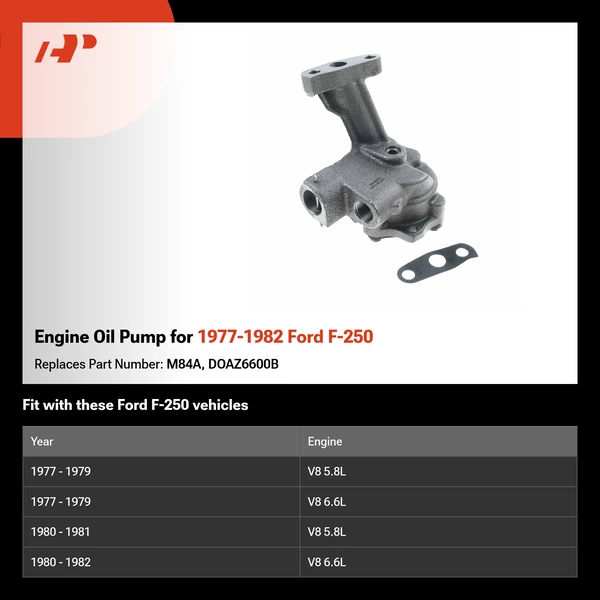 Engine Oil Pump for 1977-1982 Ford F-250