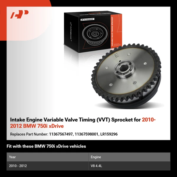 Intake Engine Variable Valve Timing (VVT) Sprocket for 2010-2012 BMW 750i xDrive