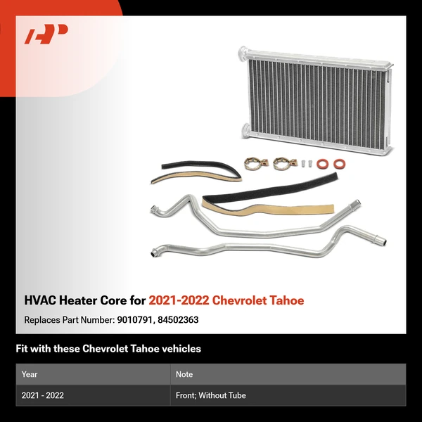 HVAC Heater Core for 2021-2022 Chevrolet Tahoe