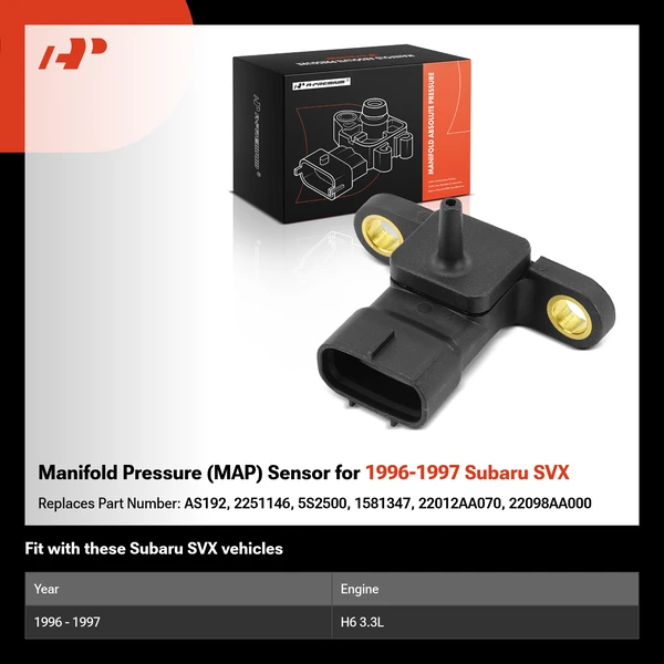 Manifold Pressure (MAP) Sensor for 1996-1997 Subaru SVX