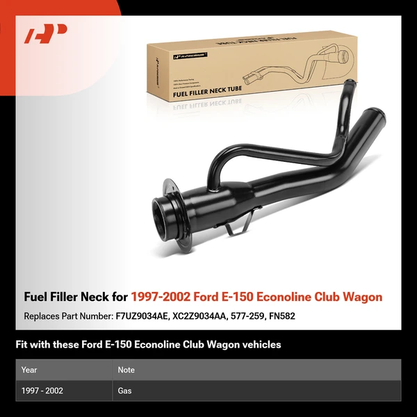 Fuel Filler Neck for 1997-2002 Ford E-150 Econoline Club Wagon
