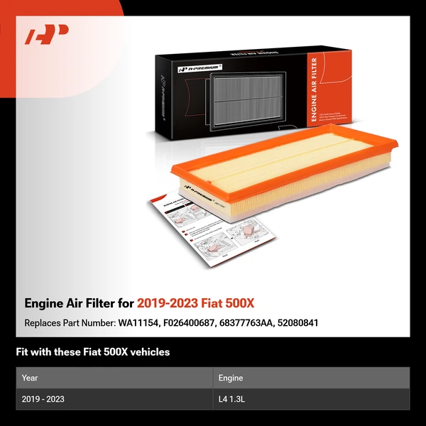 Engine Air Filter for 2019-2023 Fiat 500X