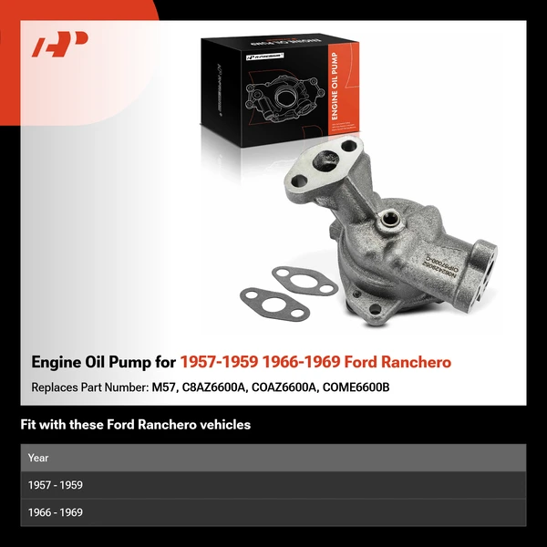 Engine Oil Pump for 1957-1959 1966-1969 Ford Ranchero