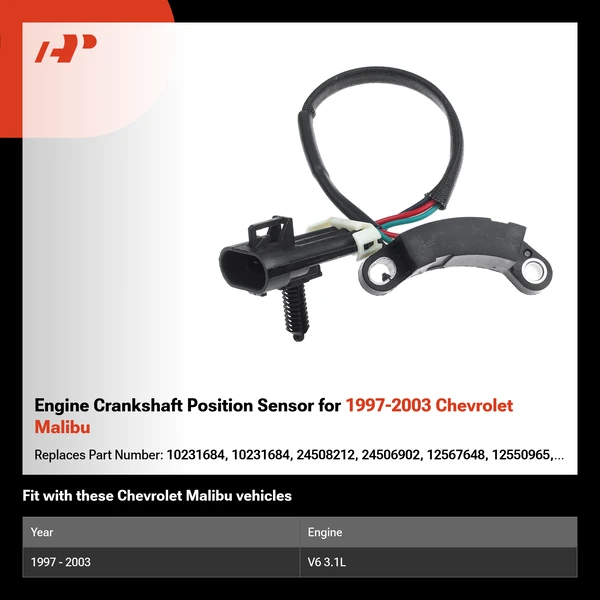 Engine Crankshaft Position Sensor for 1997-2003 Chevrolet Malibu
