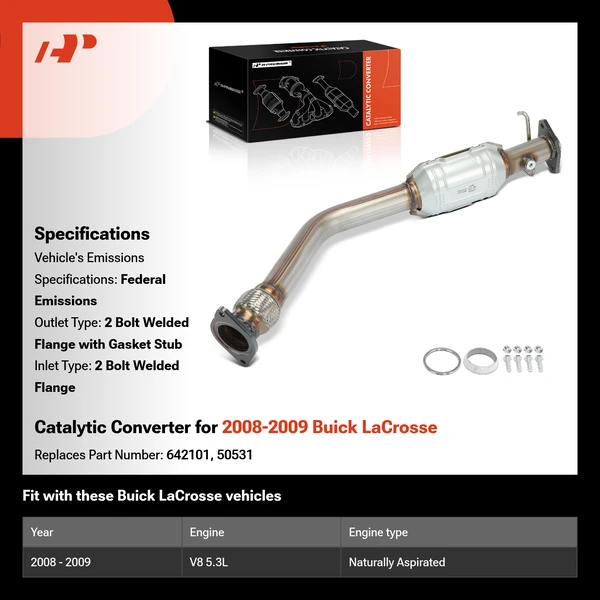 Catalytic Converter for 2008-2009 Buick LaCrosse