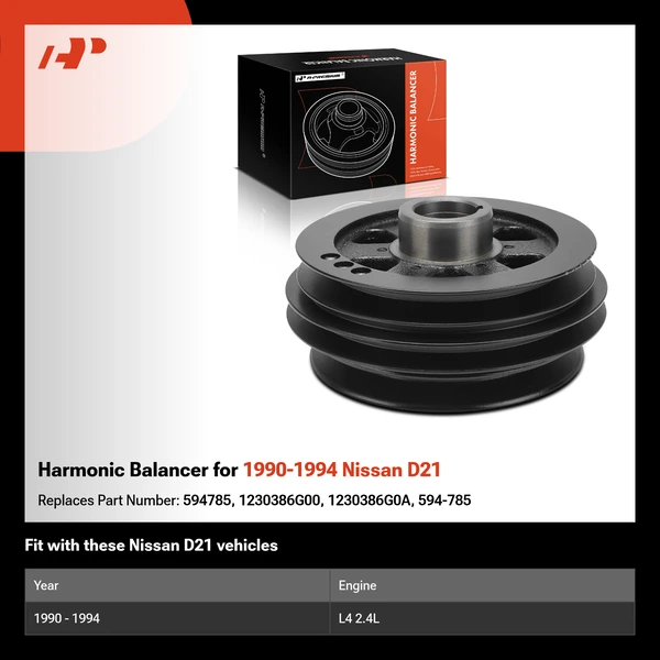 Harmonic Balancer for 1990-1994 Nissan D21
