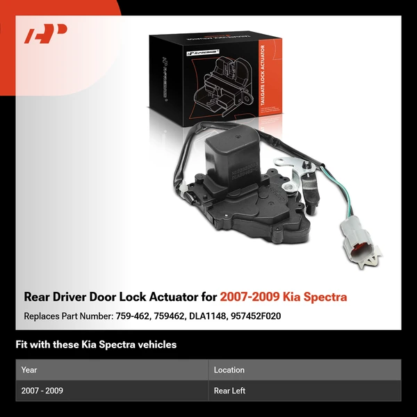 Rear Driver Door Lock Actuator for 2007-2009 Kia Spectra