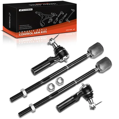 4 Pcs Inner & Outer Tie Rod End