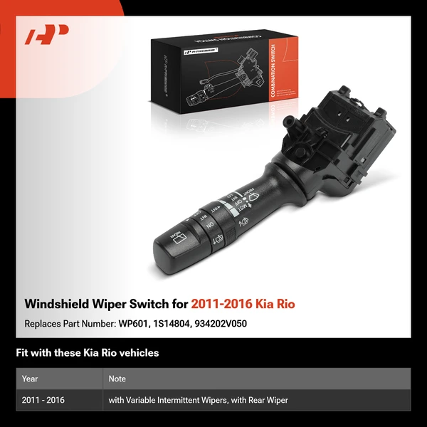 Windshield Wiper Switch for 2011-2016 Kia Rio