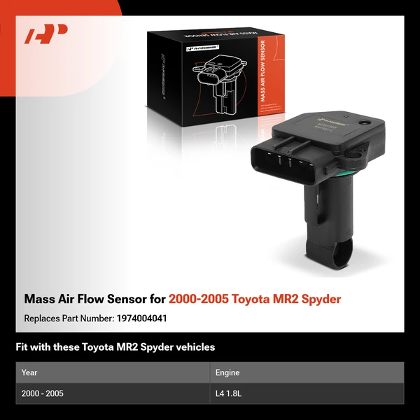 Mass Air Flow Sensor for 2000-2005 Toyota MR2 Spyder