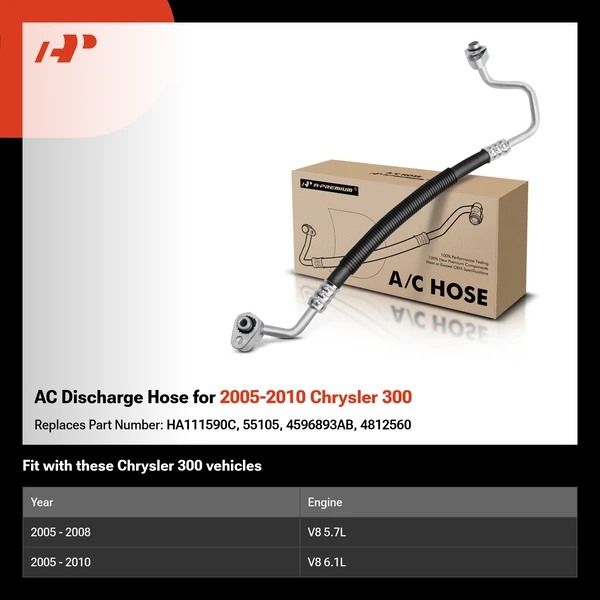 AC Discharge Hose for 2005-2010 Chrysler 300