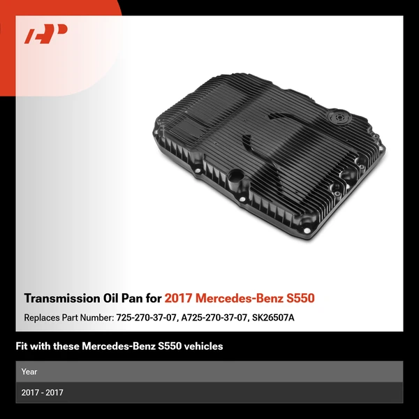 Transmission Oil Pan for 2017 Mercedes-Benz S550