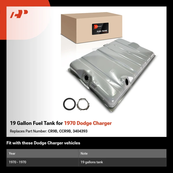 19 Gallon Fuel Tank for 1970 Dodge Charger