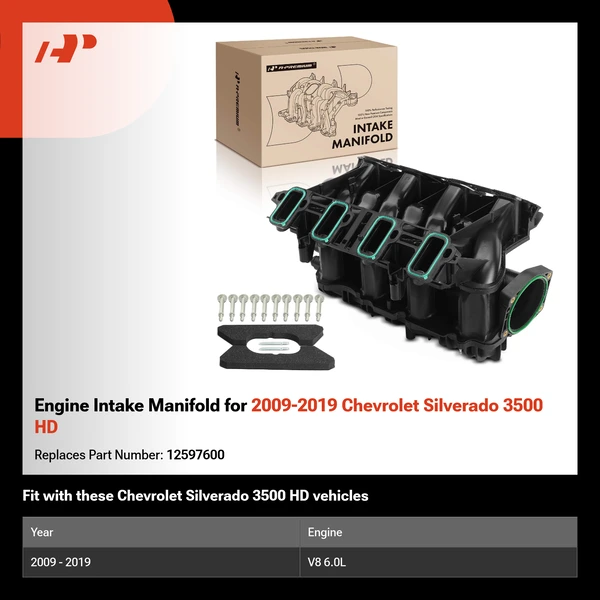 Engine Intake Manifold for 2009-2019 Chevrolet Silverado 3500 HD