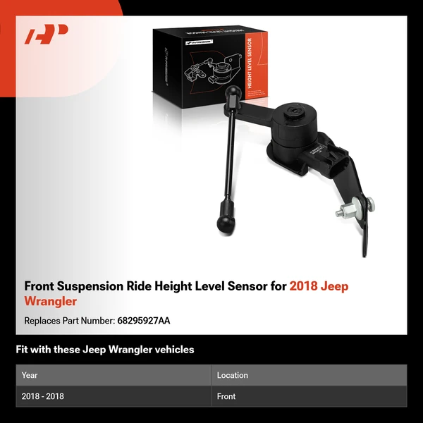 Front Suspension Ride Height Level Sensor for 2018 Jeep Wrangler