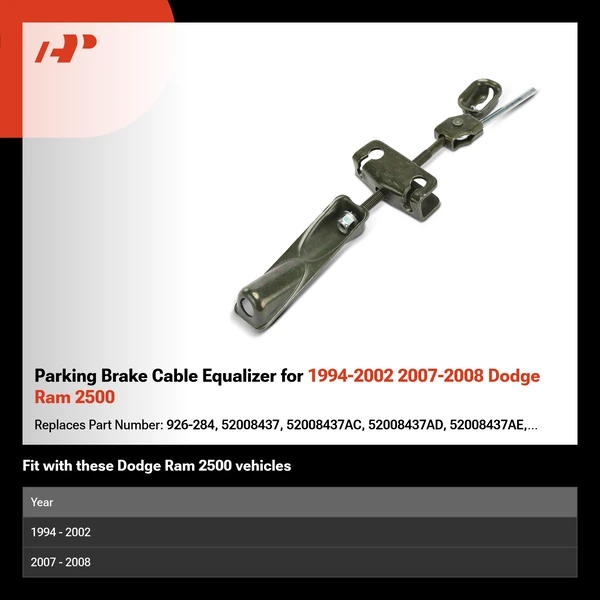 Parking Brake Cable Equalizer for 1994-2002 2007-2008 Dodge Ram 2500